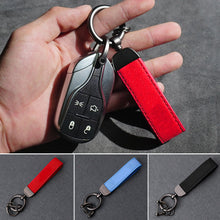 Load image into Gallery viewer, Metal Car Suede Leather Keychain Key Chain Ring Accessories For BMW M X1 X3 X4 X5 X6 X7 E46 E90 F20 E60 E39
