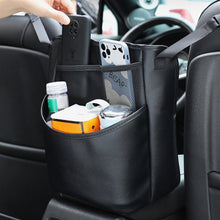Load image into Gallery viewer, Leather Car Seats Storage Pocket Between Organizer Seat Gap Bag Hanging Auto Net Pocket Handbag Holder
