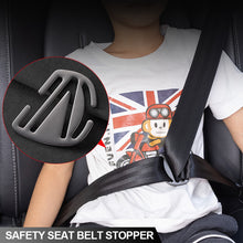 Load image into Gallery viewer, Car Adjuster Safety Seat Belt Anti-Neck Belt Positioner Stopper Shoulder Guard Buckle For Kids Safety Seat Belt Cover Accessories

