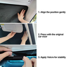 Load image into Gallery viewer, 134x128cm/142x132cm Car Front Window Curtains UV Refletive Protection Windshield Sun Shade Cover Sun Visor Foldable For Vehicle Summer Cooling
