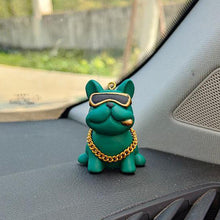 Load image into Gallery viewer, Car Interior Ornaments Trend Personality Bulldog With Sunglasses Auto Center Console Decoration Accessories
