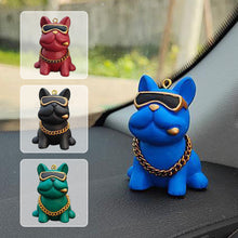 Load image into Gallery viewer, Car Interior Ornaments Trend Personality Bulldog With Sunglasses Auto Center Console Decoration Accessories
