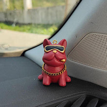 Load image into Gallery viewer, Car Interior Ornaments Trend Personality Bulldog With Sunglasses Auto Center Console Decoration Accessories
