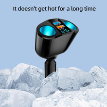 Load image into Gallery viewer, Car Cigarette Lighter Socket Splitter Blue Atmosphere Light PD QC3.0 2 USB Charger C Ports For Mobile Phone DVR Charging 12V-24V
