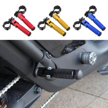 Load image into Gallery viewer, 1Pair Universal CNC Aluminum Motorcycle Part 8mm Pedals Folded Footrest Footpeg Motorcycles Mopeds Karts Scooters Bicycle

