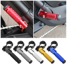 Load image into Gallery viewer, 1Pair Universal CNC Aluminum Motorcycle Part 8mm Pedals Folded Footrest Footpeg Motorcycles Mopeds Karts Scooters Bicycle
