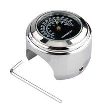 Load image into Gallery viewer, 22-25mm Motorcycle Motorbike Handlebar Thermometer Fit For Harley Honda Yamaha Motorcycle Ornament Quartz Clock
