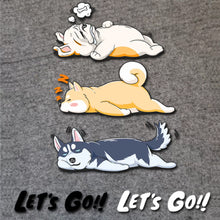 Load image into Gallery viewer, 3Pcs Car Decals Dog Decorative Sticker Vinyl Sticker Cartoon Adhesive for Girs Womens Cars Trucks Motorcycles Helmets
