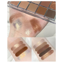 Load image into Gallery viewer, 10 Colors Eyeshadow Palette Portable Fine Powder Texture Matte Pearlescent Eyeshadow Palette Long-lasting Eye Makeup Cosmetics

