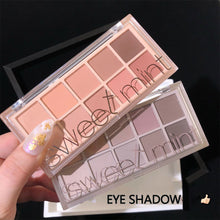 Load image into Gallery viewer, 10 Colors Eyeshadow Palette Portable Matte Pearlescent Eyeshadow Palette Long-lasting Eye Makeup Cosmetics
