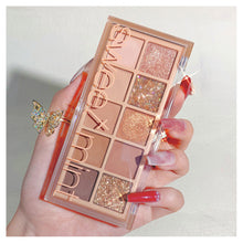 Load image into Gallery viewer, 10 Colors Eyeshadow Palette Portable Matte Pearlescent Eyeshadow Palette Long-lasting Eye Makeup Cosmetics
