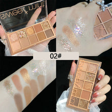 Load image into Gallery viewer, 10 Colors Eyeshadow Palette Portable Matte Pearlescent Eyeshadow Palette Long-lasting Eye Makeup Cosmetics
