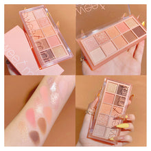 Load image into Gallery viewer, 10 Colors Eyeshadow Palette Portable Matte Pearlescent Eyeshadow Palette Long-lasting Eye Makeup Cosmetics

