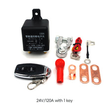 Load image into Gallery viewer, 12V/24V 120A 200A 250A Car Battery Switch Wireless Relay Integrated Remote Control Disconnect Cut Off Isolator Master Switches
