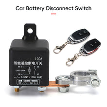 Load image into Gallery viewer, 12V/24V 120A 200A 250A Car Battery Switch Wireless Relay Integrated Remote Control Disconnect Cut Off Isolator Master Switches
