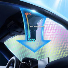Load image into Gallery viewer, 130cm x 60cm Car Sunshade UV Protection Curtain Sun Shade Film Windshield Visor Front Electric Vehicle Sunshade Cover
