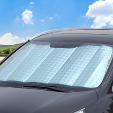 Load image into Gallery viewer, 130cm x 60cm Car Sunshade UV Protection Curtain Sun Shade Film Windshield Visor Front Electric Vehicle Sunshade Cover
