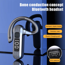 Load image into Gallery viewer, IPX5 Bluetooth 5.2 Wireless Business Headset 20 hours Long battery life Large capacity single-sided headset with microphone
