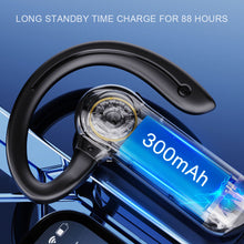 Load image into Gallery viewer, IPX5 Bluetooth 5.2 Wireless Business Headset 20 hours Long battery life Large capacity single-sided headset with microphone

