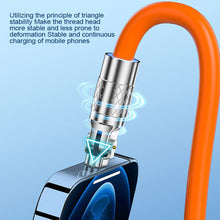 Load image into Gallery viewer, Type C Data Line 120w Fast Charging 6A 180 Rotating Ultra Fast Charging Line For Huawei Samsung Millet Bold Lengthened Silicone
