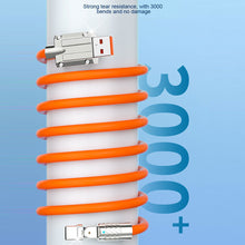 Load image into Gallery viewer, Type C Data Line 120w Fast Charging 6A 180 Rotating Ultra Fast Charging Line For Huawei Samsung Millet Bold Lengthened Silicone
