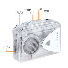 Load image into Gallery viewer, Cassette Capture Tape Player Speaker Or Wired Earphone Play With AM FM Radio Function
