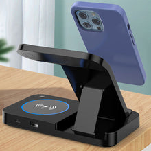 Load image into Gallery viewer, 4 in 1 Foldable Wireless Charging Station For iPhone 14 13 12 Apple Watch 7/6 For Samsung Galaxy Watch Chargers 4/3 S22 S21
