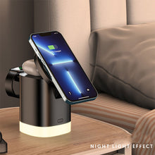 Load image into Gallery viewer, Magnetic Wireless Charger 3 In 1 For Apple Watch iPhone Qi Fast Charging Docking Station RBG Night Light Induction Charger Stand
