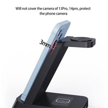 Load image into Gallery viewer, 30W 3 in 1 Wireless Charger Stand Fast Charging Dock Station For iPhone 11 12 13 14 Samsung S22 S21 Galaxy Apple Watch 8 7 6
