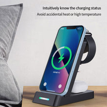 Load image into Gallery viewer, 30W 3 in 1 Wireless Charger Stand Fast Charging Dock Station For iPhone 11 12 13 14 Samsung S22 S21 Galaxy Apple Watch 8 7 6
