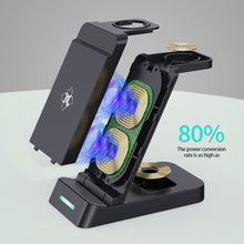 Load image into Gallery viewer, 30W 3 in 1 Wireless Charger Stand Fast Charging Dock Station For iPhone 11 12 13 14 Samsung S22 S21 Galaxy Apple Watch 8 7 6
