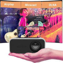 Load image into Gallery viewer, YT300 Pocket Smart Mini LED Projector,Support Miracast Airplay Phone Mirroring Mobile Proyector Beamer
