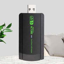 Load image into Gallery viewer, AC1300Mbps USB WiFi Bluetooth Adapter Wireless Network Card Dual-Band 2.4GHz&amp;5.8GHz Wi-Fi 5 USB For Desktop Laptop Windows 10/11
