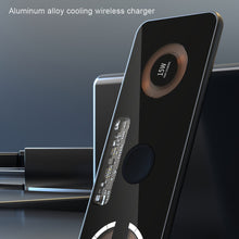 Load image into Gallery viewer, 30W Magnetic Wireless Charger 3 in 1 Stand Dual 15W Pad for iPhone 14 13 12 Pro/Airpod 3/iWatch 8 7 Transparent Qi Fast Chargers
