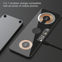 Load image into Gallery viewer, 30W Magnetic Wireless Charger 3 in 1 Stand Dual 15W Pad for iPhone 14 13 12 Pro/Airpod 3/iWatch 8 7 Transparent Qi Fast Chargers
