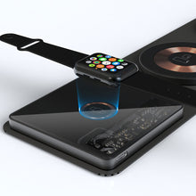 Load image into Gallery viewer, 3 in1 Foldable Wireless Charger For iPhone 13 12 11 For Apple Watch Airpods Pro Wireless Charging Dock Station
