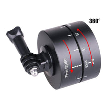 Load image into Gallery viewer, Panoramic Time Lapse Tripod Head Adapter Camera Mount 360 Timelapse Rotator Head
