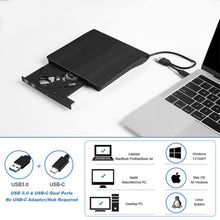 Load image into Gallery viewer, USB 3.0 Slim External DVD RW CD Writer Drive Burner Reader Player Optical Drives For Laptop PC Dvd Burner Dvd Portatil
