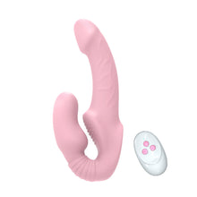 Load image into Gallery viewer, Strapless Strap on Dildo Vibrators for Women Double Head Vibrating Penis Dildo for Lesbian Erotic Adult Sex Toys for Couples 18+
