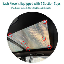 Load image into Gallery viewer, 2Pcs Car Sunroof Sunshade Heat Insulation Cover Windscreen Sun Shade Sun Protection Fit for Byd Atto 3 Yuan Plus MG ZE EV
