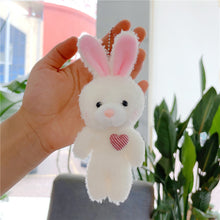 Load image into Gallery viewer, 1Pc Simulation Rabbit Pendant Girl Schoolbag Keychain Plush Toy Claw Machine Ornaments Gift Anime Keychain Doll Children Gifts
