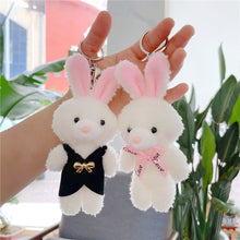 Load image into Gallery viewer, 1Pc Simulation Rabbit Pendant Girl Schoolbag Keychain Plush Toy Claw Machine Ornaments Gift Anime Keychain Doll Children Gifts
