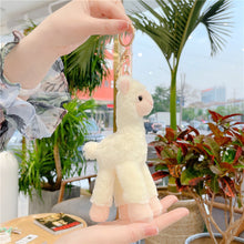 Load image into Gallery viewer, 1Pc 18CM Cute Alpaca Keychain Plush Goat Pendant Mini Sheep Doll Stuffed Toy Animals Keyring for Girls Boys Festival Gifts
