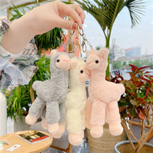 Load image into Gallery viewer, 1Pc 18CM Cute Alpaca Keychain Plush Goat Pendant Mini Sheep Doll Stuffed Toy Animals Keyring for Girls Boys Festival Gifts
