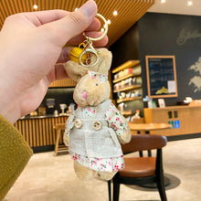 Load image into Gallery viewer, 1Pc Bear Keychain Plush Bear Pendant Mini Bear Doll Stuffed Toy Animals Keyring for Girls Boys Festival Anniversary Gifts

