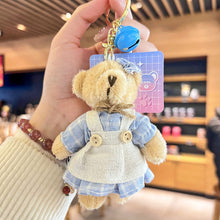 Load image into Gallery viewer, 1Pc Bear Keychain Plush Bear Pendant Mini Bear Doll Stuffed Toy Animals Keyring for Girls Boys Festival Anniversary Gifts
