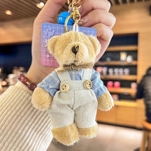 Load image into Gallery viewer, 1Pc Bear Keychain Plush Bear Pendant Mini Bear Doll Stuffed Toy Animals Keyring for Girls Boys Festival Anniversary Gifts
