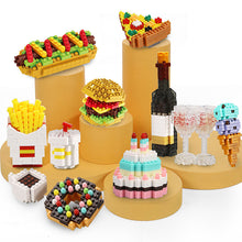 Load image into Gallery viewer, Hamburger Chips Dounuts Food Building Blocks Ideas Simulation Model Bricks Home Decoration DIY Toys for Kids Girlfriend Chrishtmas New Year Gifts
