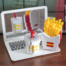 Load image into Gallery viewer, Hamburger Chips Dounuts Food Building Blocks Ideas Simulation Model Bricks Home Decoration DIY Toys for Kids Girlfriend Chrishtmas New Year Gifts
