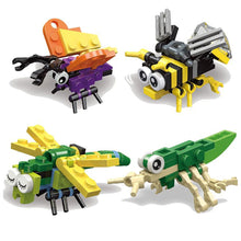 Load image into Gallery viewer, Mini Insects Building Blocks Classical Ladybug Snail Dragonfly Butterfly Beetle Bricks Animal Toys Educational For Kids Children's Gifts
